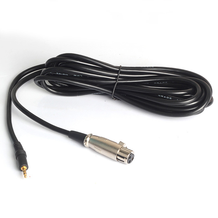 Dây Micro Jack 3.5mm ra Canon cái, cái dùng cho mic thu âm soundcard - PC