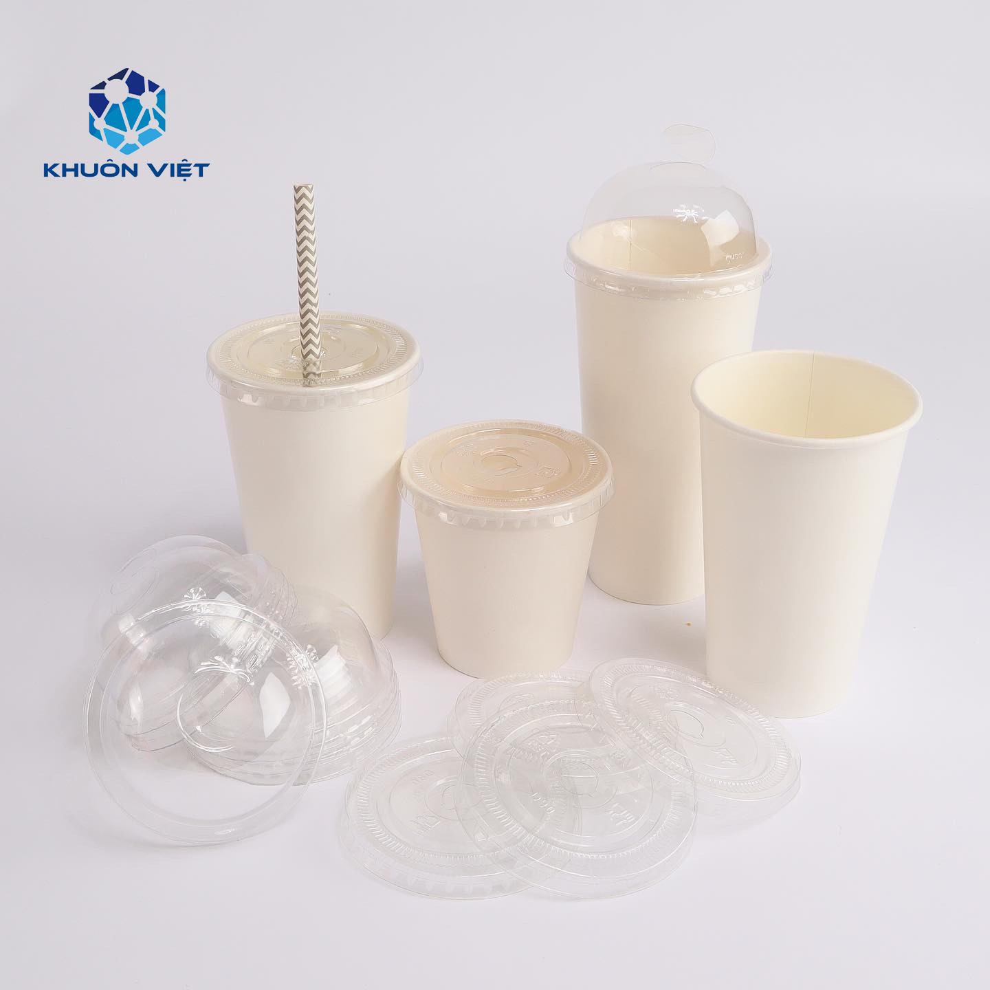 [KV] Nắp nhựa đậy ly giấy  - Lốc 50 cái phi 90