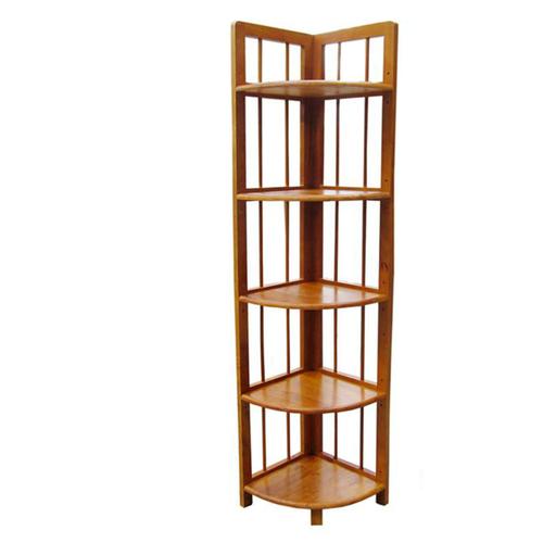 kệ góc 5 tầng bằng gỗ