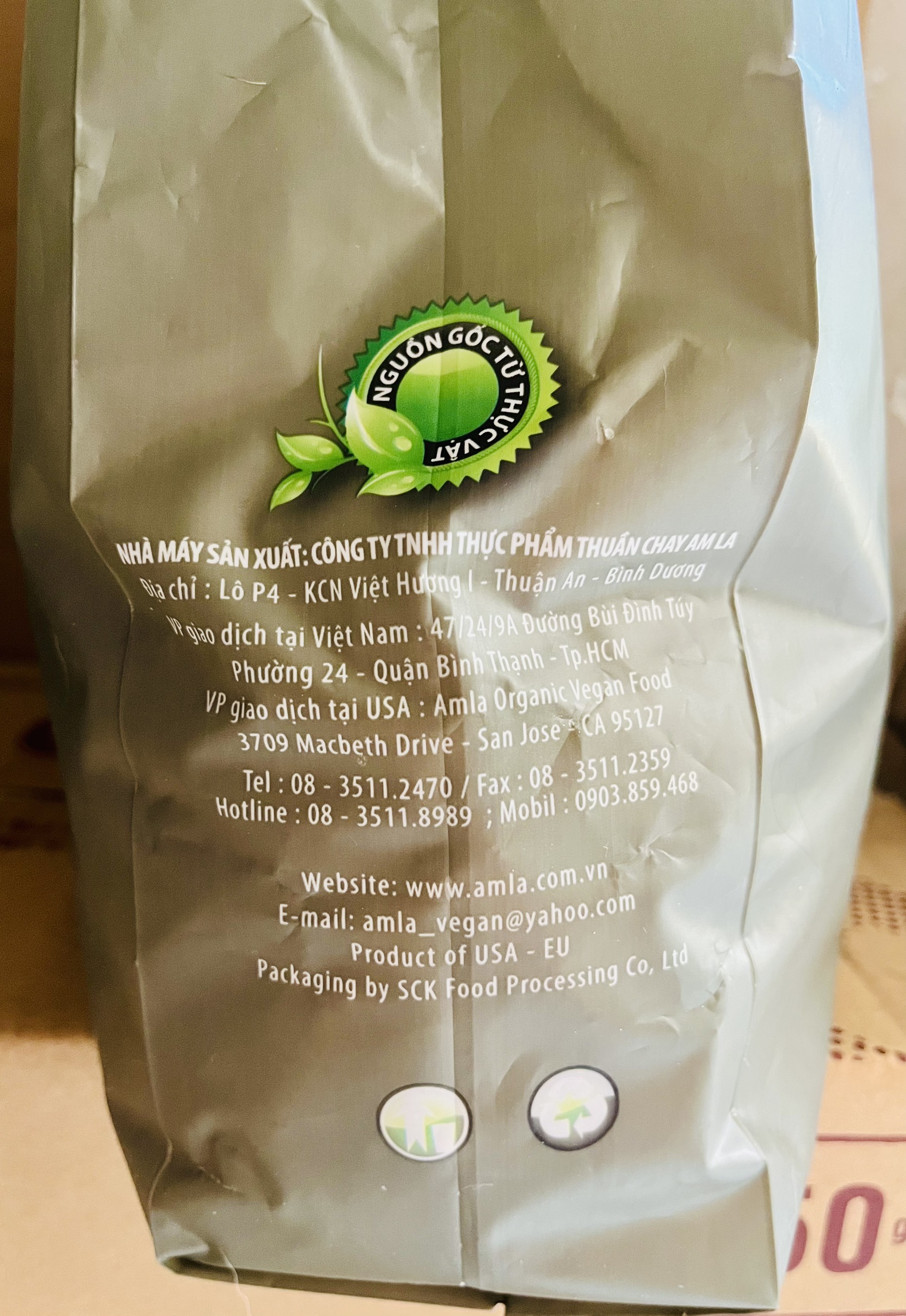 Sườn chay Amla vàng lát lớn gói (1kg)