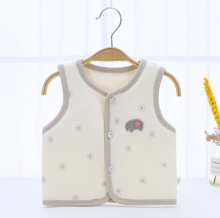 Áo gile trần bông mỏng cho bé 0-18m