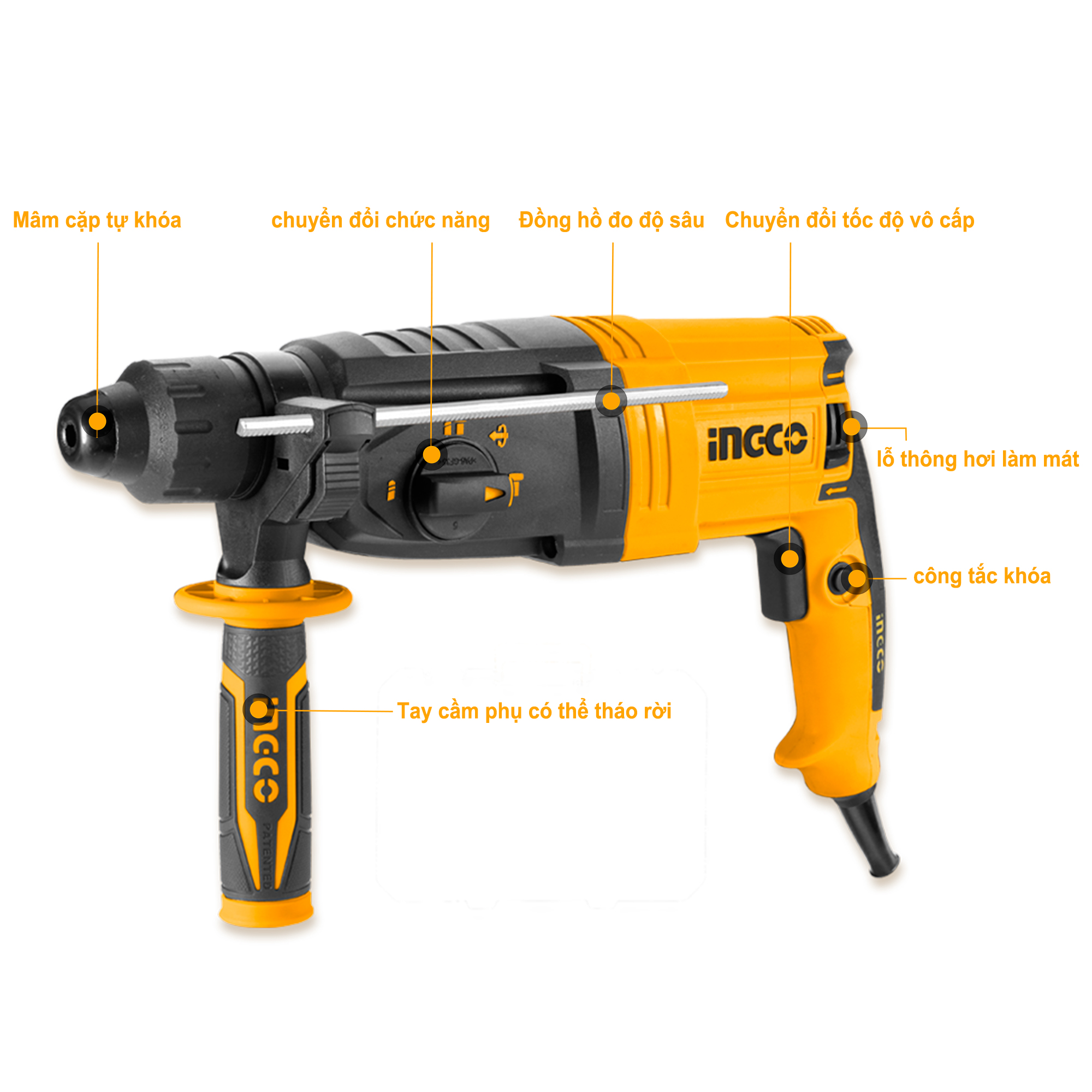 INGCO RGH9528 Máy khoan đục 950W