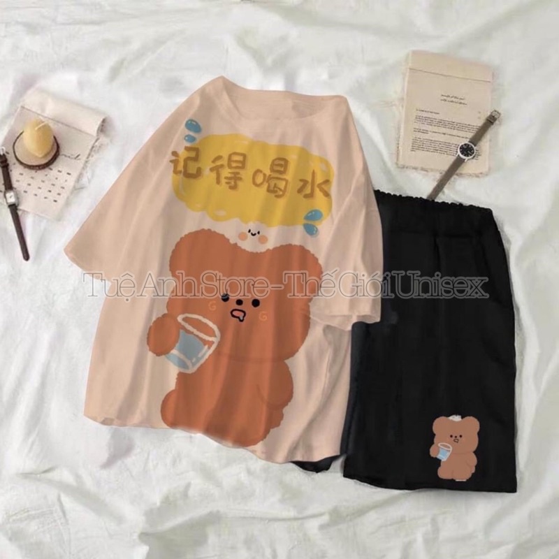 Bộ mặc nhà hoạt hình cute dễ thương - set đồ bộ mặc nhà freesize 38-68kg tueanhstore