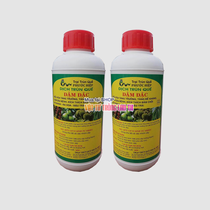 Dịch Trùn Quế đậm đặc tăng trưởng cho cây - lọ 1 Lít