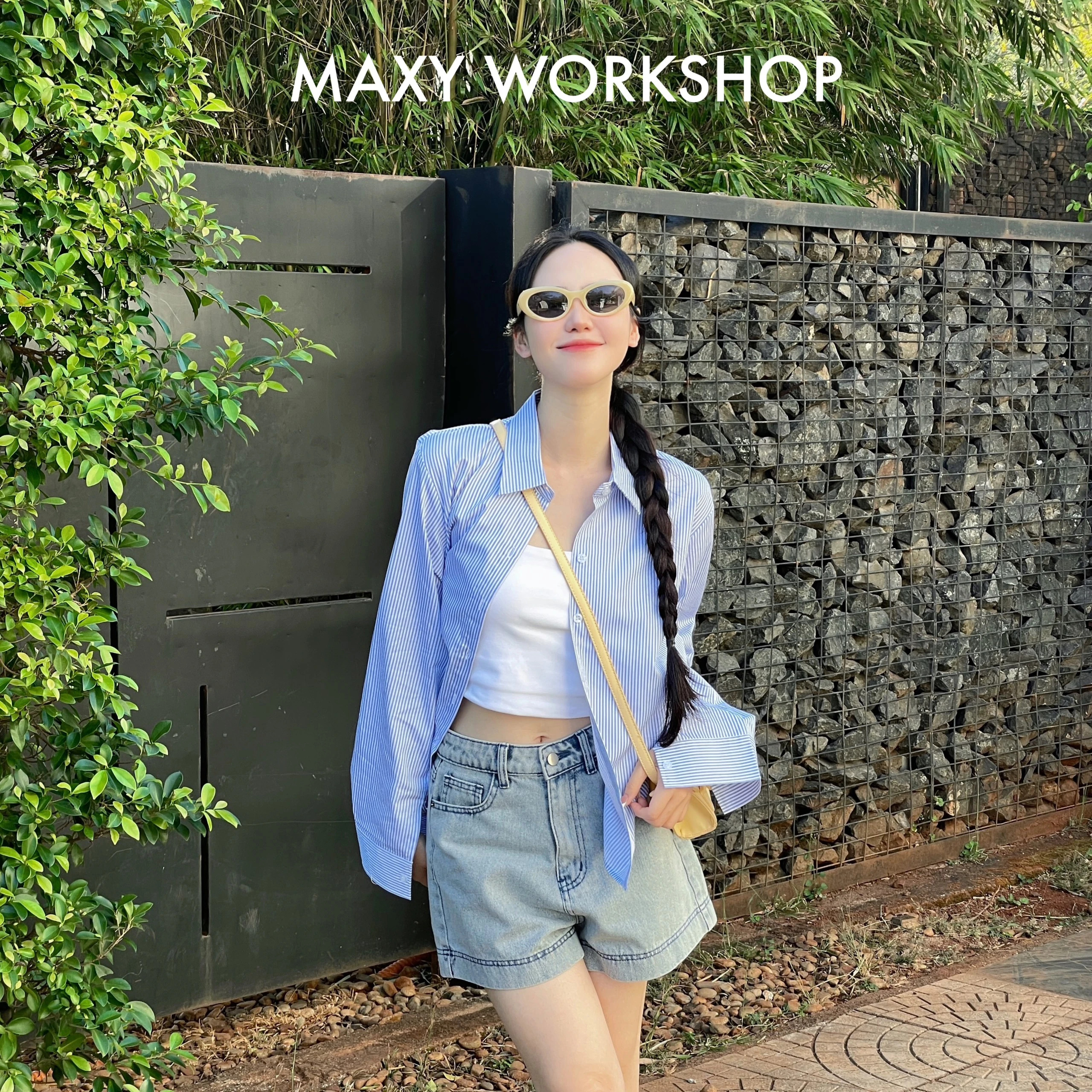 Áo sơ mi nữ Hàn Quốc tay dài Basic Shirt Maxy Workshop