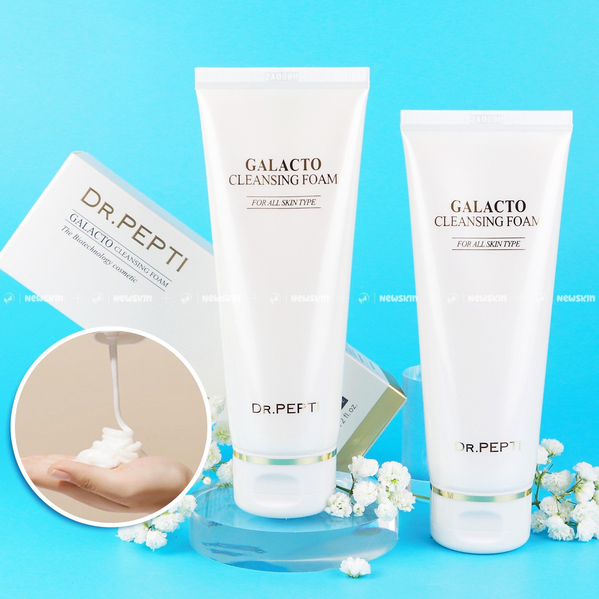 Sữa Rửa Mặt Tạo Bọt Dr.Pepti Galacto Cleansing Foam 110ML