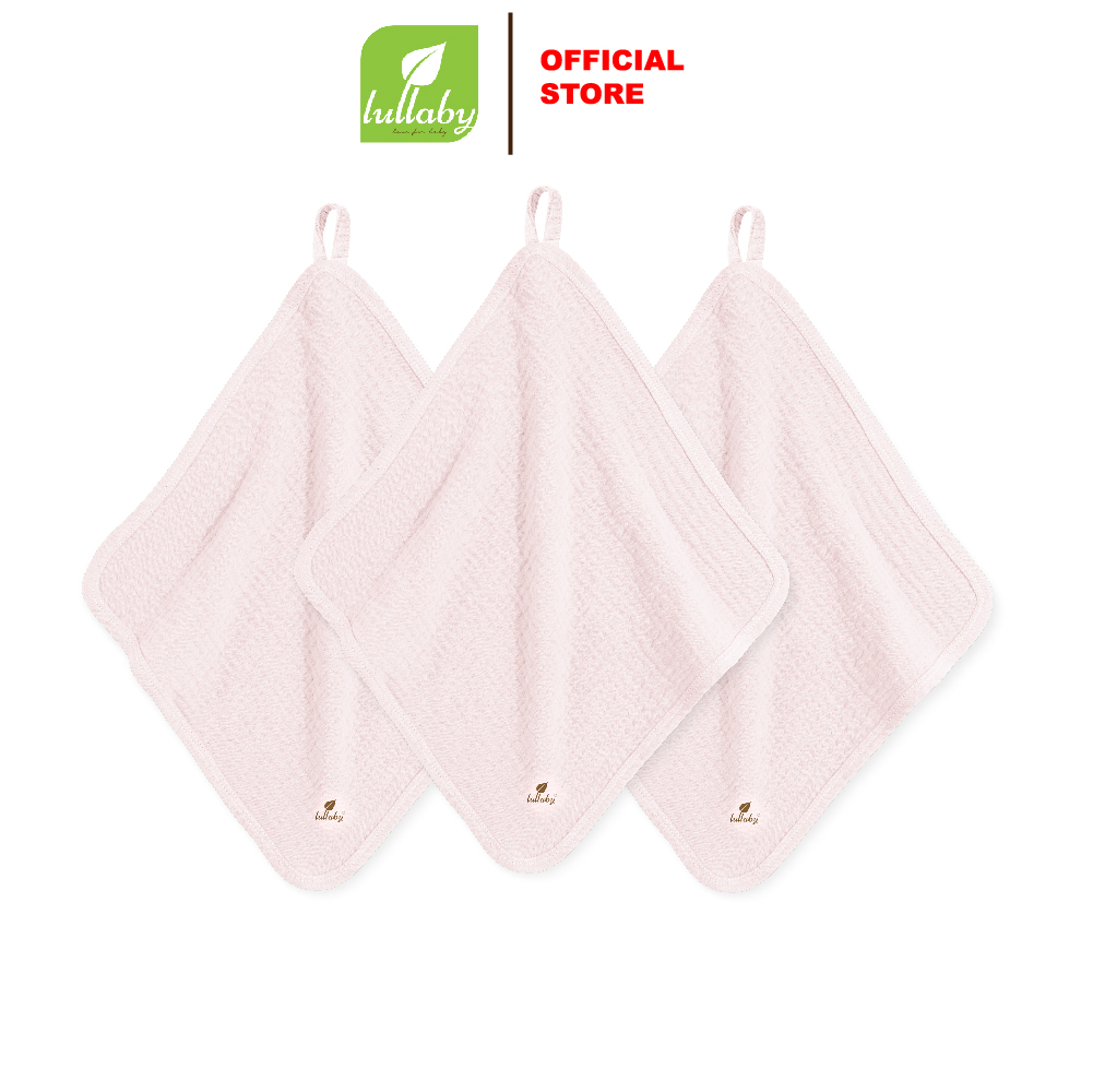 LULLABY - NH575M - Set 3 khăn xô sữa (loại có móc treo)