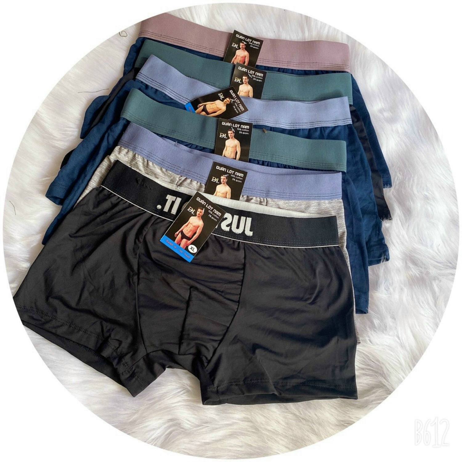 Combo 3 quần lót nam boxer cao cấp, cotton 100% , co dãn tốt, sịp đùi cao cấp....