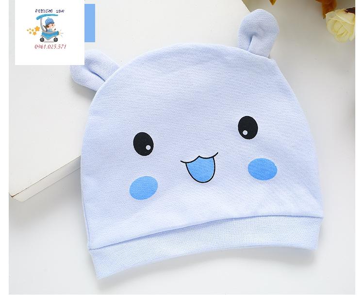 Mũ vải cotton cho bé trai, bé gái (mũ sơ sinh)