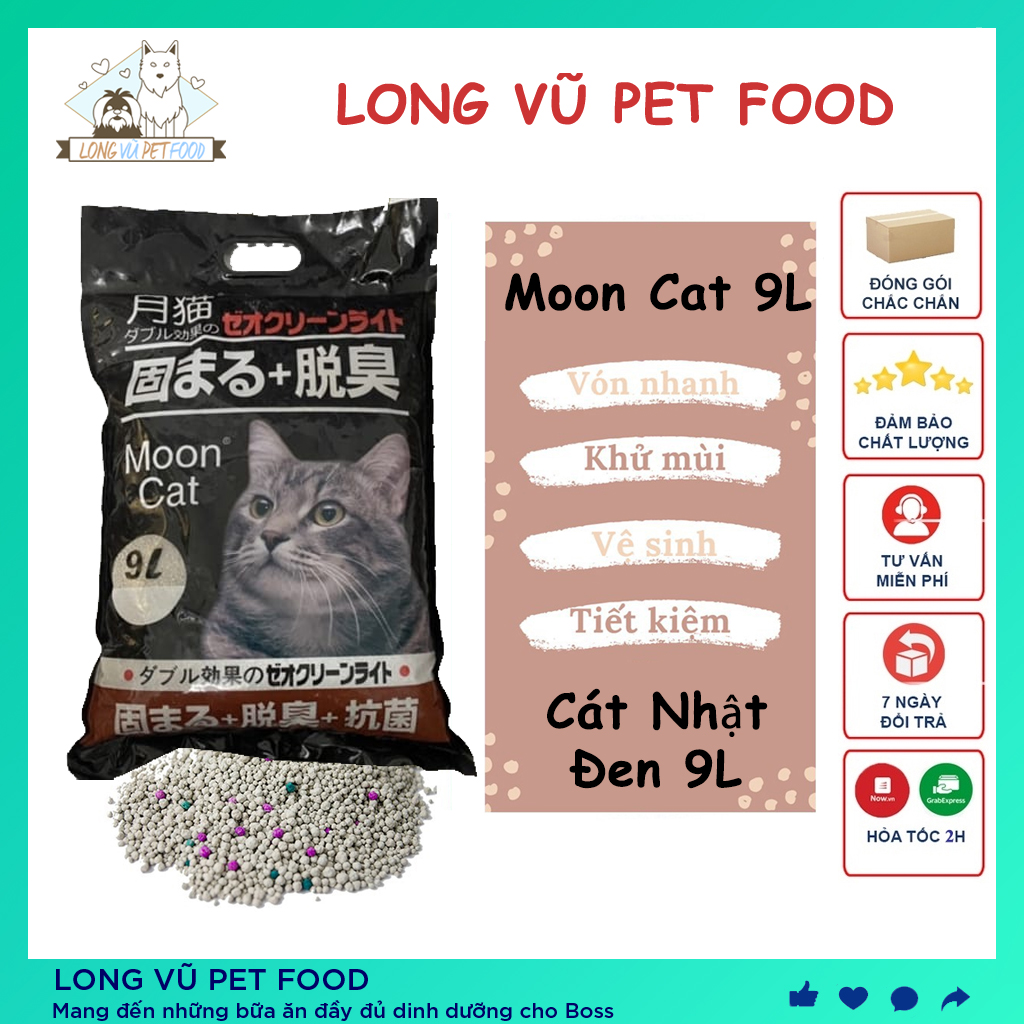 Mooncat 9L cat litter sand strong deodorant long lasting cat litter black birthday sand toilet bowl