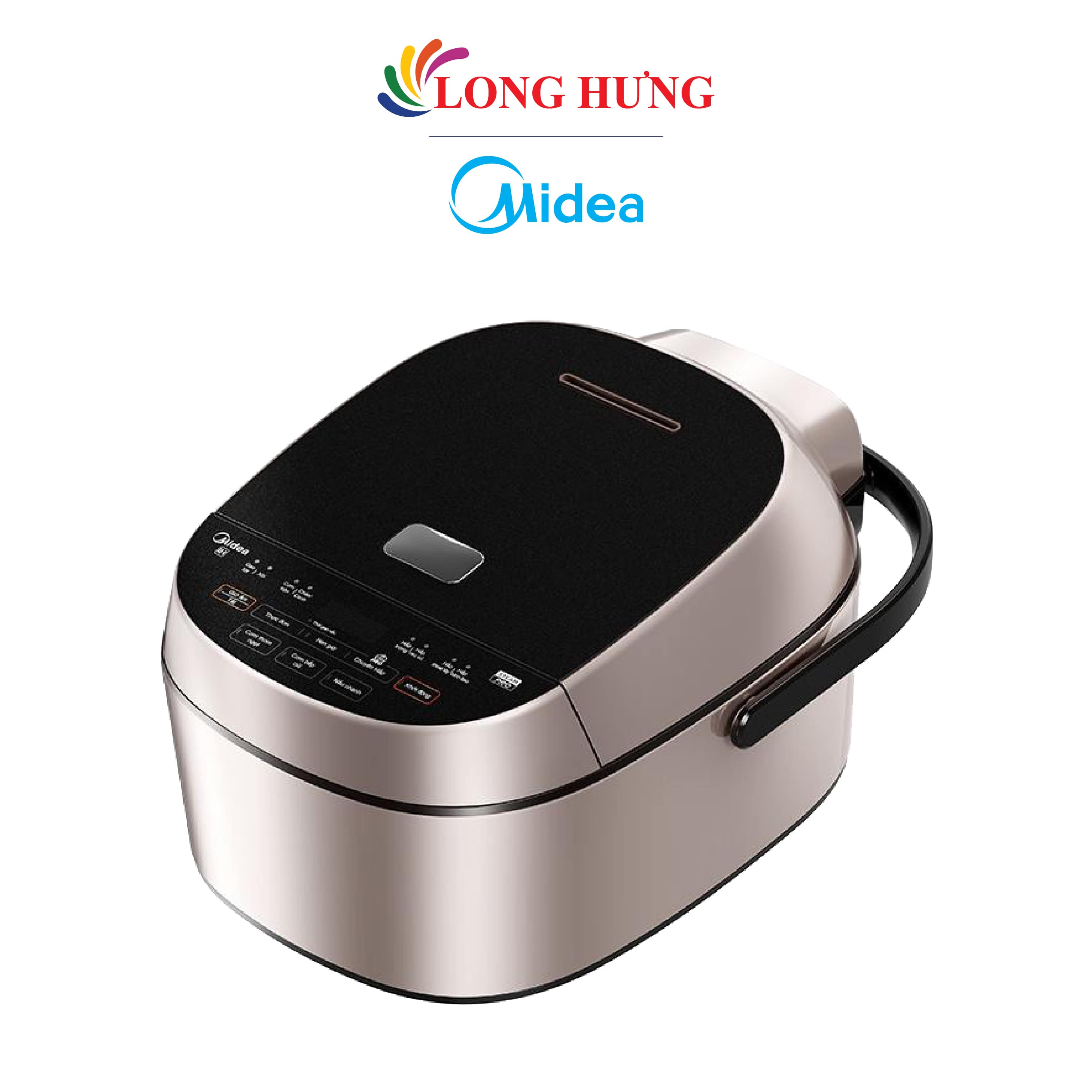 Nồi cơm trắng năng lượng điện cao tần Midea 1.8 lít MB-HS5008 - Hàng đích thị - Công suất 1250W, technology nấu nướng cao tần, bảng tinh chỉnh và điều khiển năng lượng điện tử dễ dàng người sử dụng, nhiều công dụng nấu nướng nướng, hứa hẹn giờ