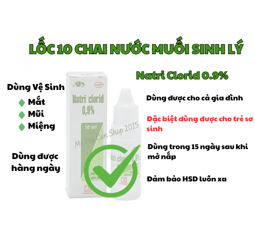 NƯỚC MUỐI SINH LÝ 10ml