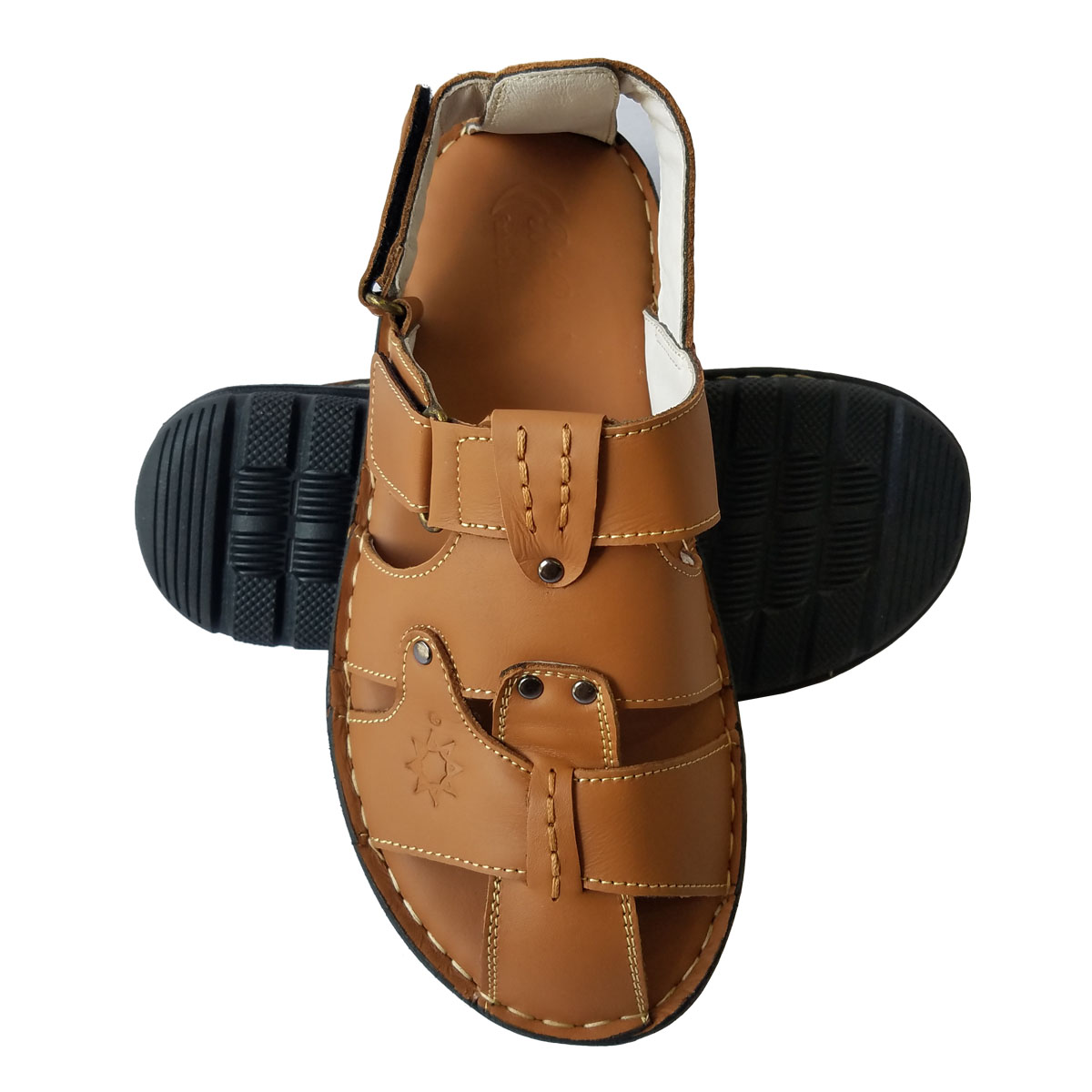 Giày Sandal Nam Bít Mũi BIGBEN Da Bò Thật SD001