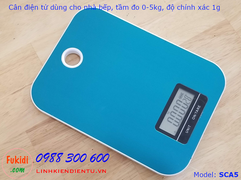 Cân điện tử mini 5kg dùng cho nhà bếp SCA5