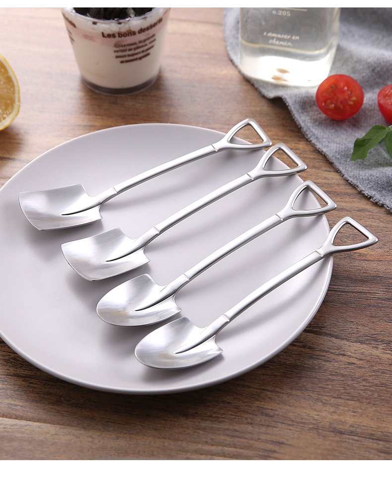 [Loại Cao Cấp] 1 Muỗng inox hình cây xẻng siêu dễ thương