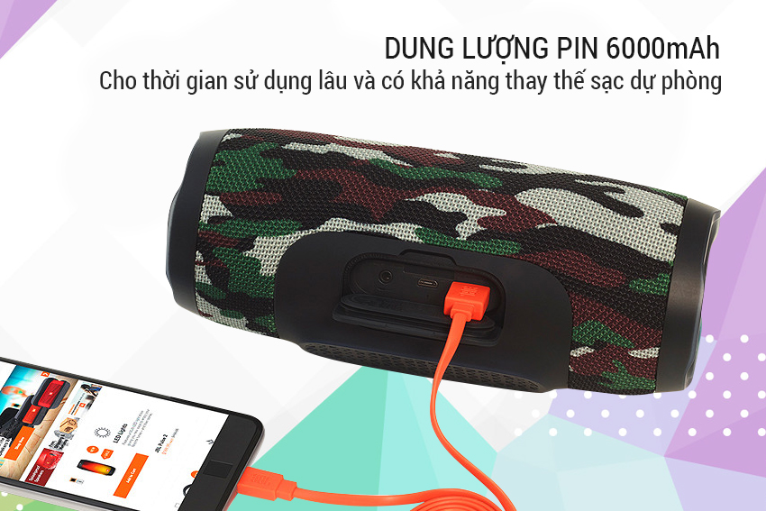 Loa Bluetooth JBL CHARGE 3 CAMO