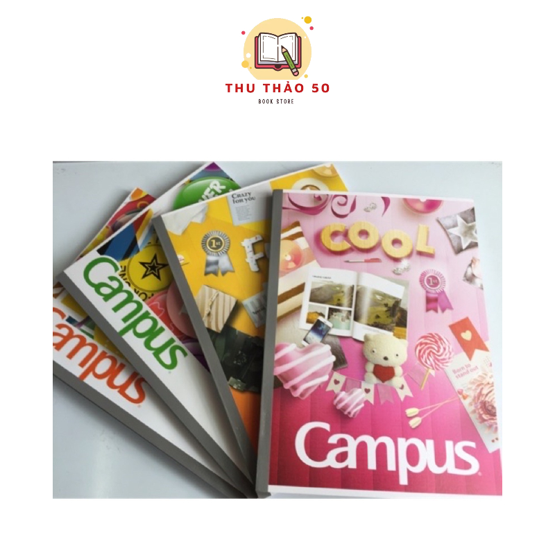 Tập vở kẻ ngang Campus Gift 200 trang: 1 cuốn.