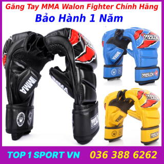 Găng Tay MMA Võ Thuật - Găng Tay MMA Hở Ngón Walon Fighter Cao Cấp thumbnail