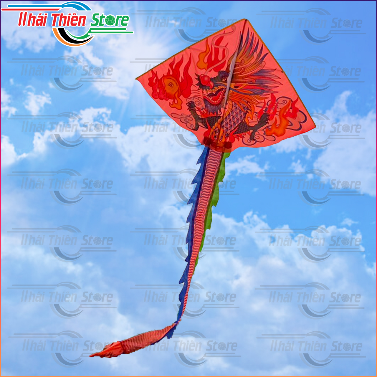 Diều Rồng Ghép Nhiều Màu Long Vân