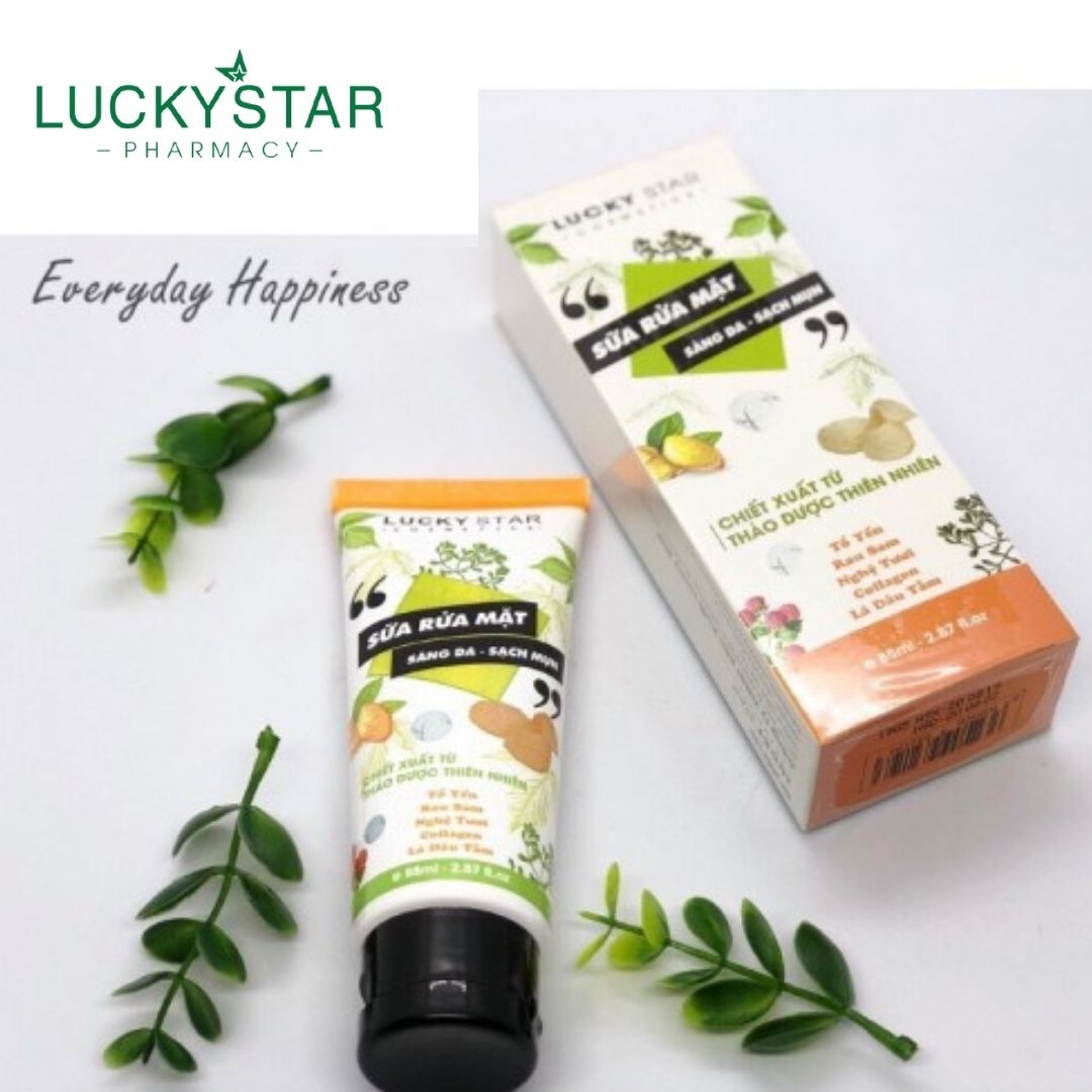 Sữa Rửa Mặt Thảo Dược Lucky Star  Tuýp*85ml