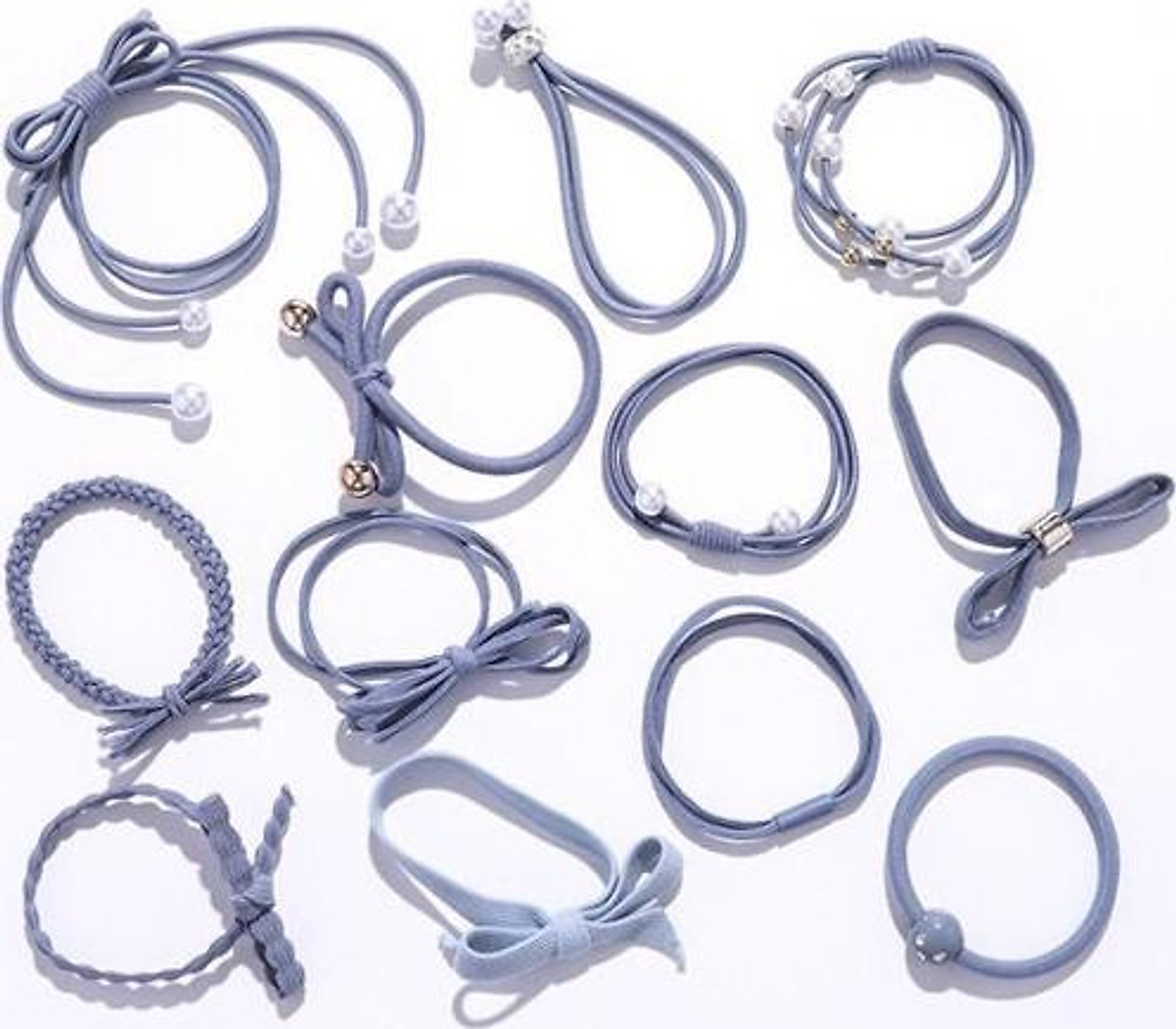 ⛔GIADUNGHOALONG⛔ Hộp 12 chun buộc tóc nữ (LOẠI 12 CÁI - LOẠI NGƯỜI LỚN)
