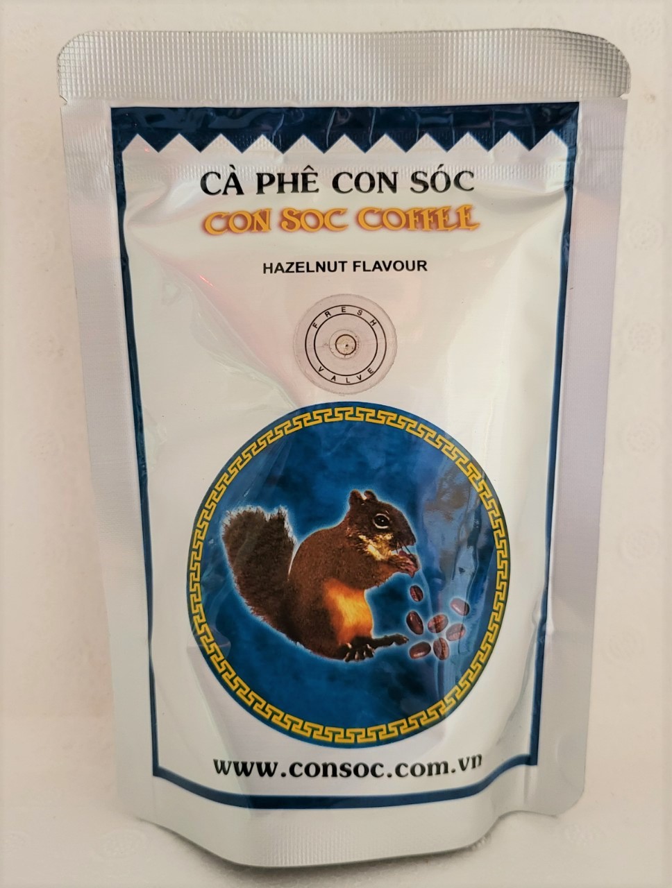 Cà phê bột hương hạt dẻ con soc coffee powder with hazelnut flavour