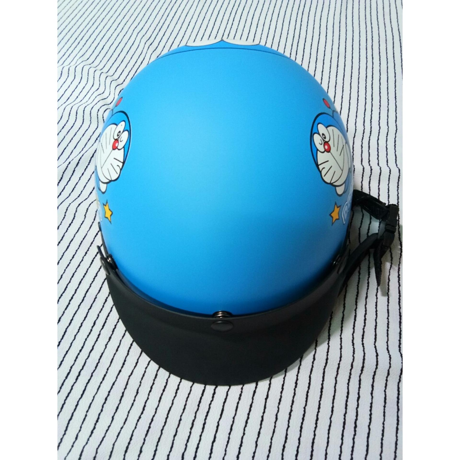 Nón bảo hiểm Doremon - Màu Xanh