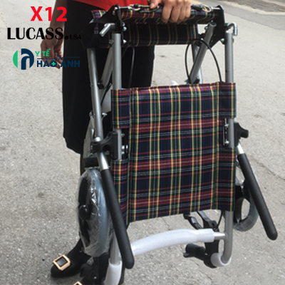 Xe lăn du lịch siêu nhỏ nhẹ Lucass X12