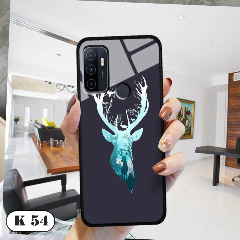 Ốp lưng kính 3d điện thoại oppo a53
