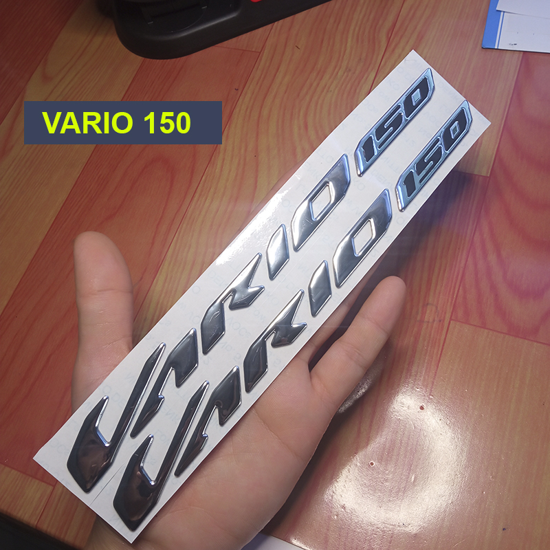 Bộ Tem Chữ VARIO 125 150 3d nổi Xe Honda