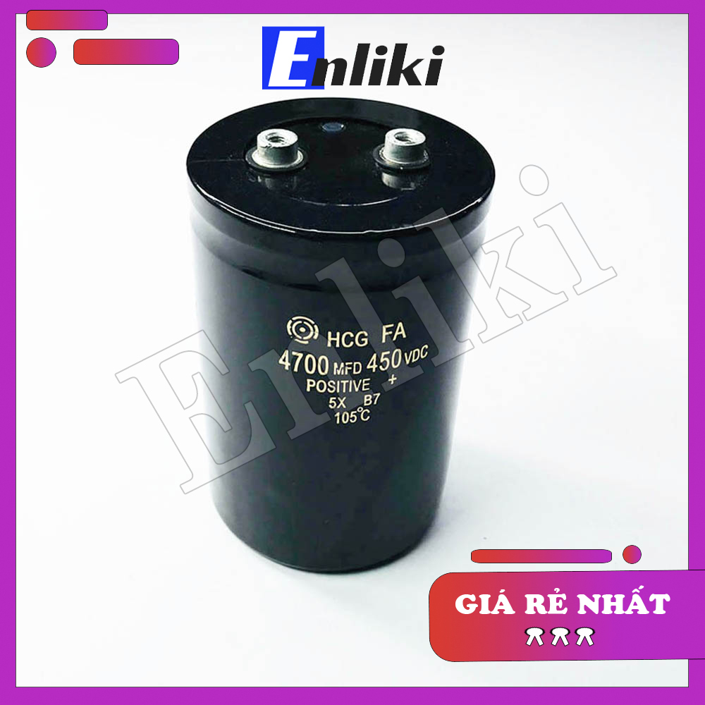 Tụ HITACHI 4700uF 450V kích thước 75x120mm