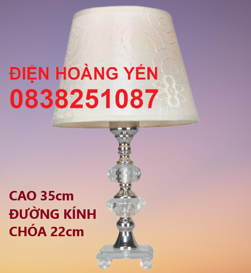 Đèn bàn ngủ tân cổ điển phong cách cổ điển châu âu - tặng bóng đèn