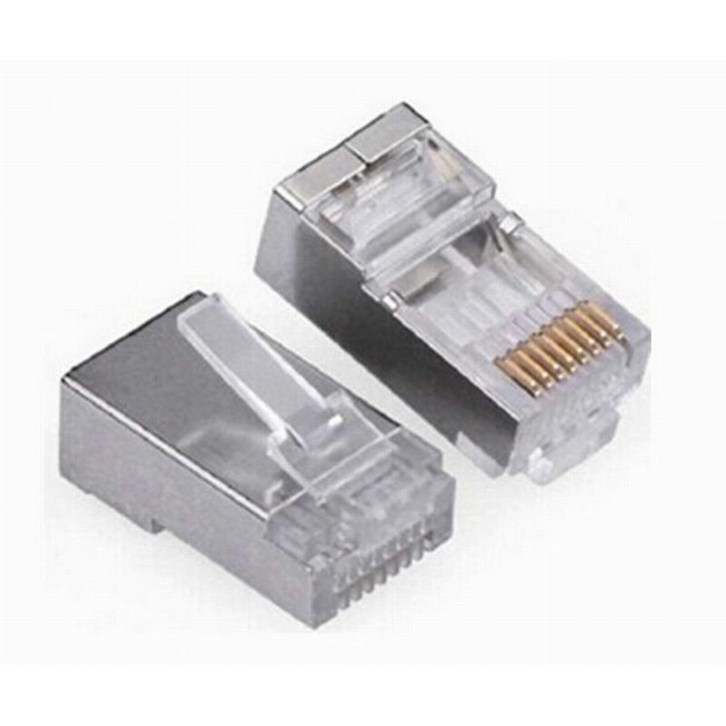 Đầu mạng RJ45 hộp 100 hạt (Bọc sắt) chống nhiễu