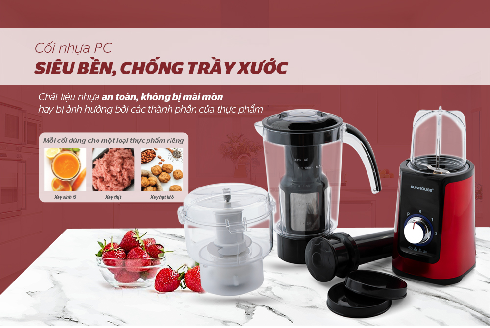 Bộ máy xay sinh tố đa năng sunhouse SHD 5322