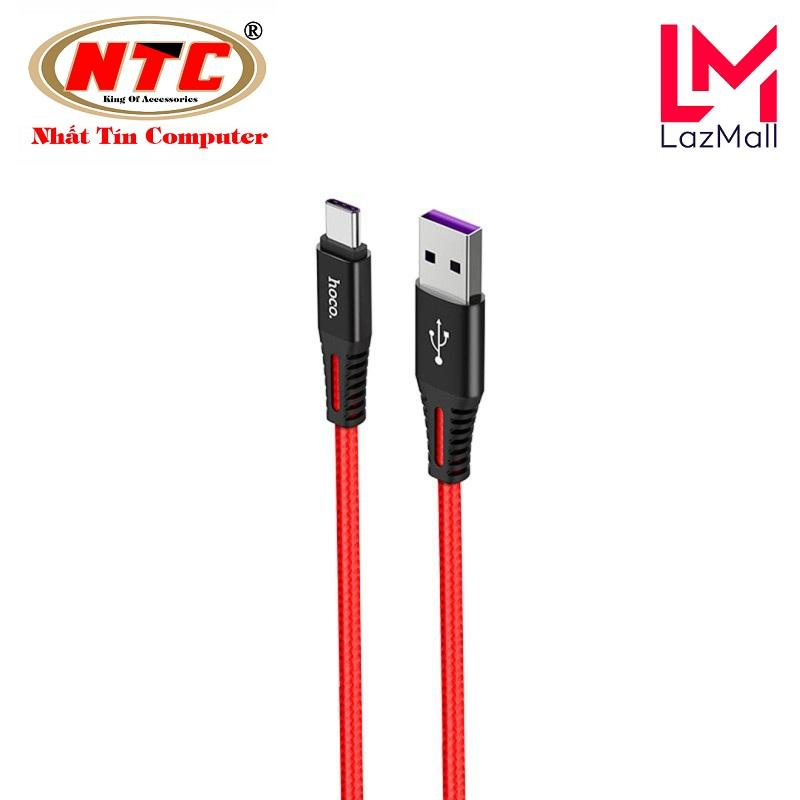 Cáp sạc nhanh và truyền dữ liêu cổng Type-C Hoco X22 điện áp Max 5A dài 1M