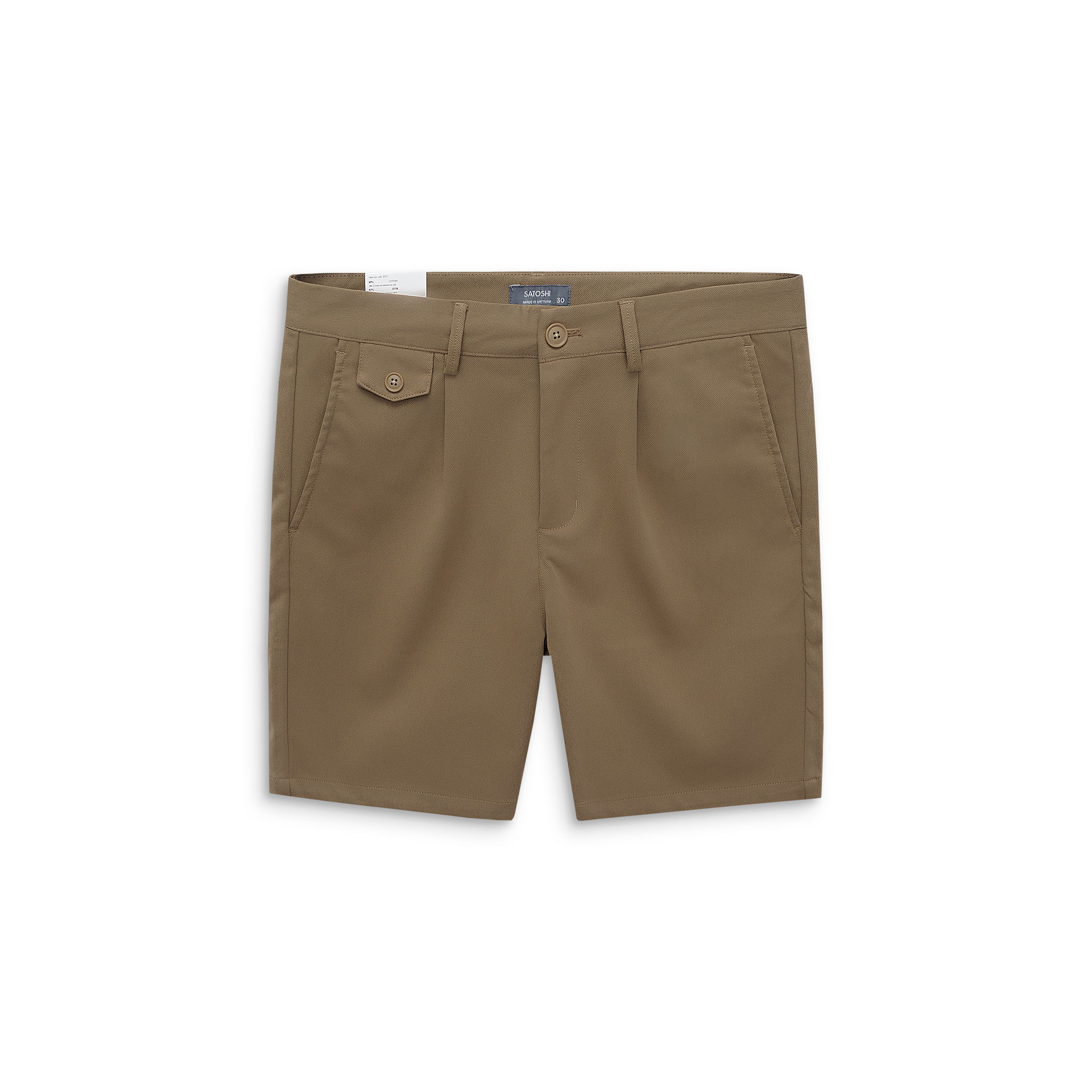 Quần short nam kaki SATOSHI 23QS006 dày dặn