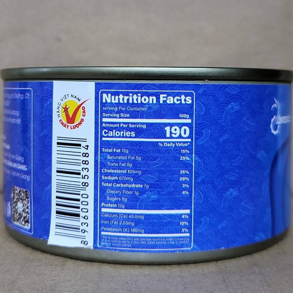 ANTESCO [Hộp X/DƯƠNG 200g] MẮM CÁ LINH CHƯNG (Đặc sản An Giang) Fermented Cooked Fish