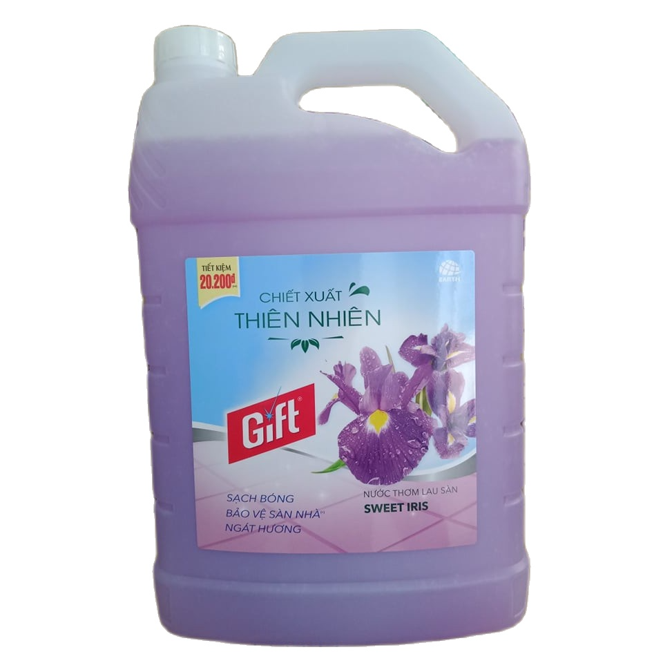 Nước lau sàn Gift hương hoa iris 3.8kg
