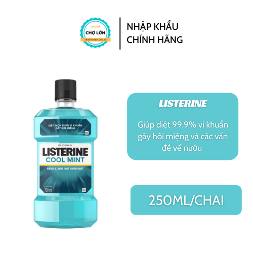 Nước Xúc Miệng Listerine Cool Mint Thái Lan 250ML