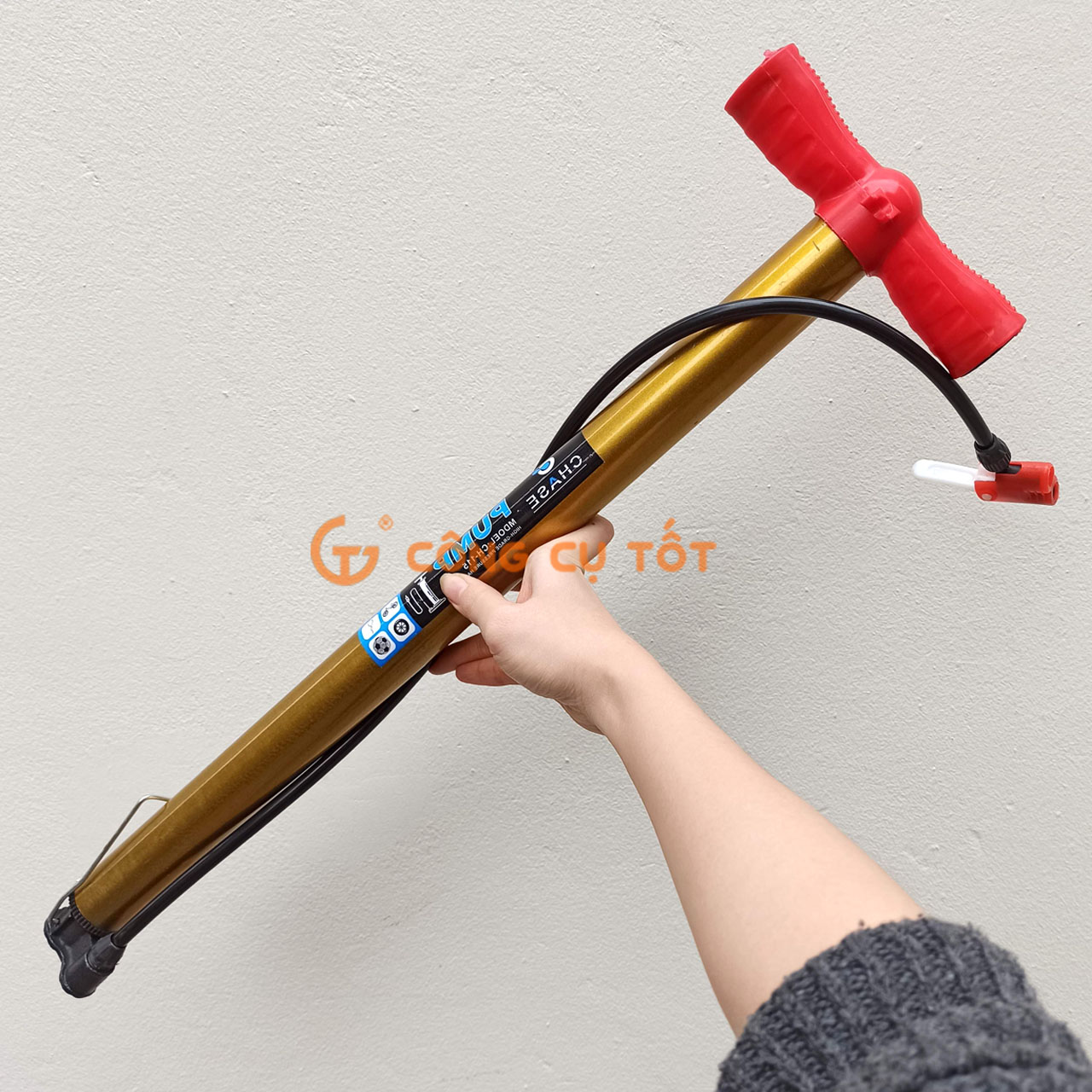 Bơm xe đạp, xe máy bằng tay ống bơm Φ4x53cm