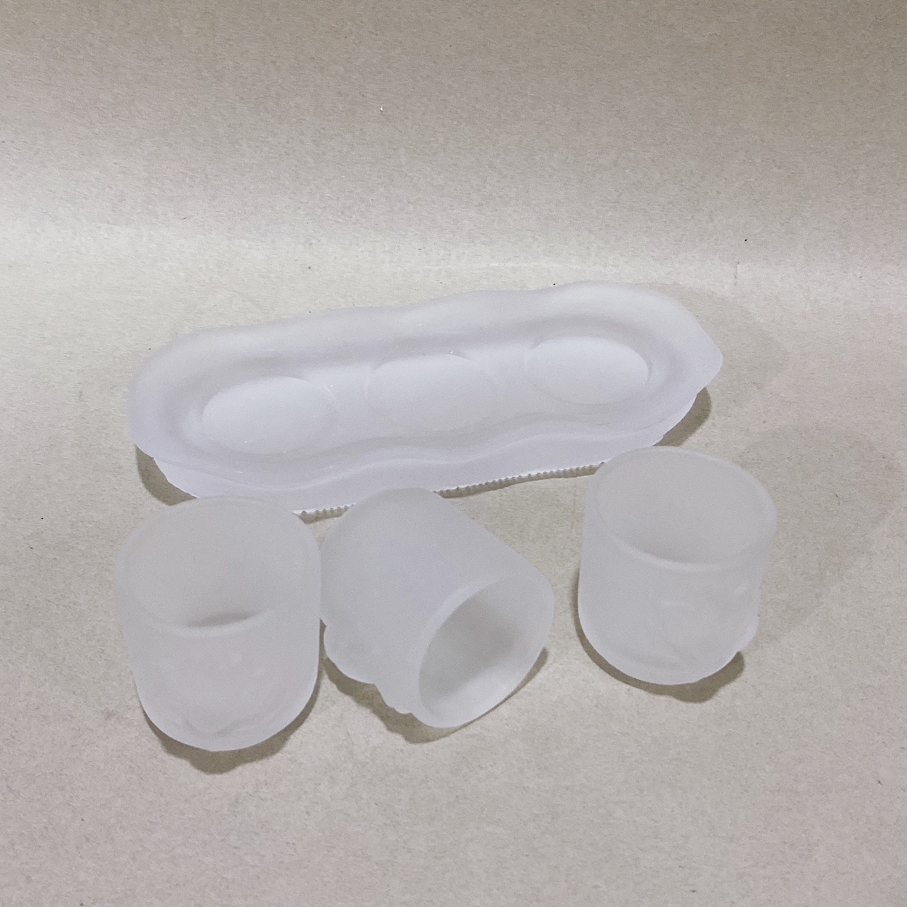 The Three Cups of White Lapis Lazuli Worship Water