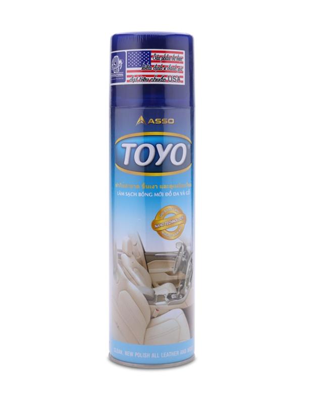 Chai xịt làm bóng đồ da và gỗ TOYO 500ml