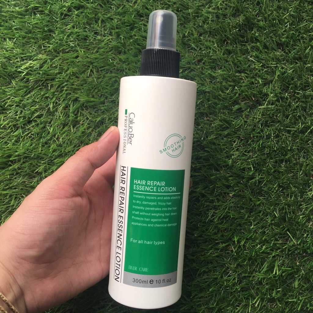 Xịt đạm collagen phục hồi tóc hư tổn xơ rối caluober 300ml