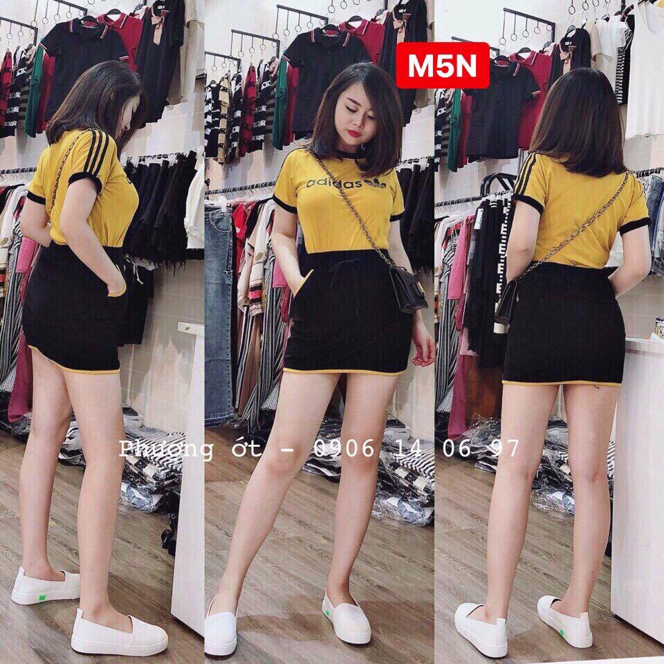 Set váy in chữ thể thao - mtb