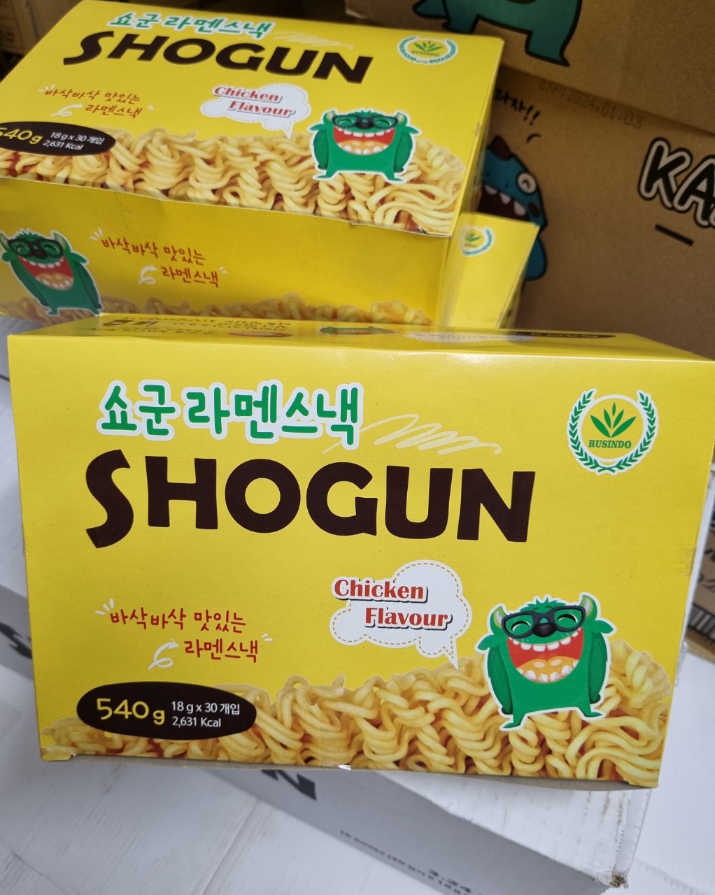 [ 1 hộp 30 gói ] Mì Ăn Liền Shogun Hàn Quốc  Vị  Phô Mai
