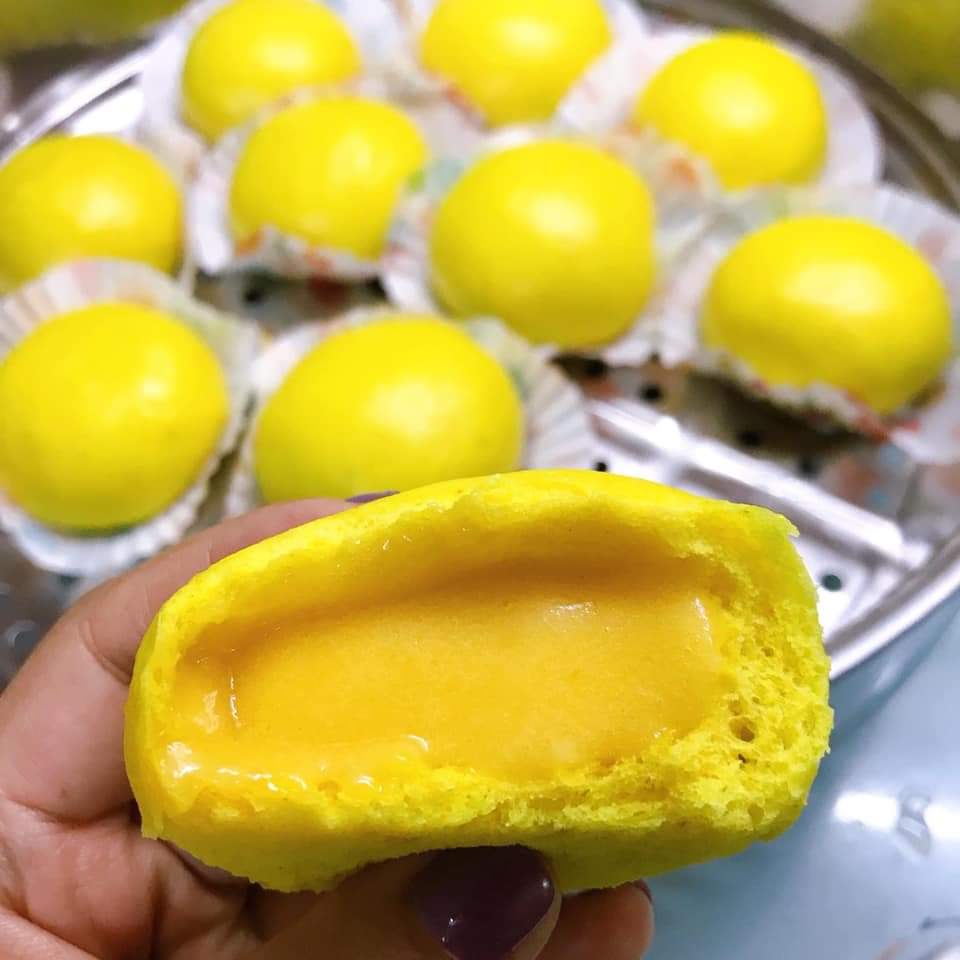 Bánh bao kim sa tan chảy 80gam ( tạo hình minos)