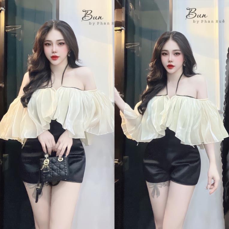 Áo von cánh dơi phối viền công chúa at12