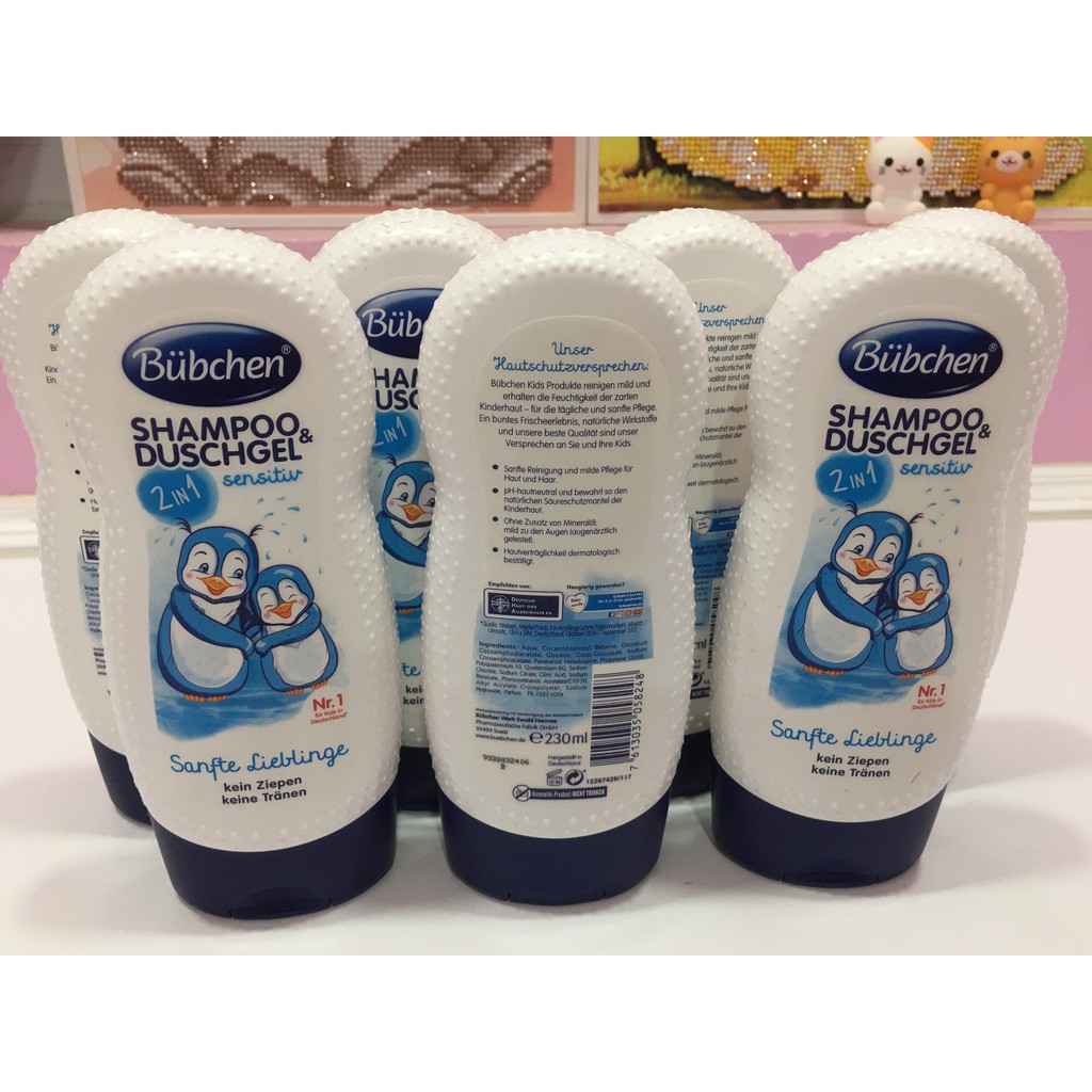 [HCM]Nội địa Đức - Sữa tắm gội Bubchen 230ml cho bé