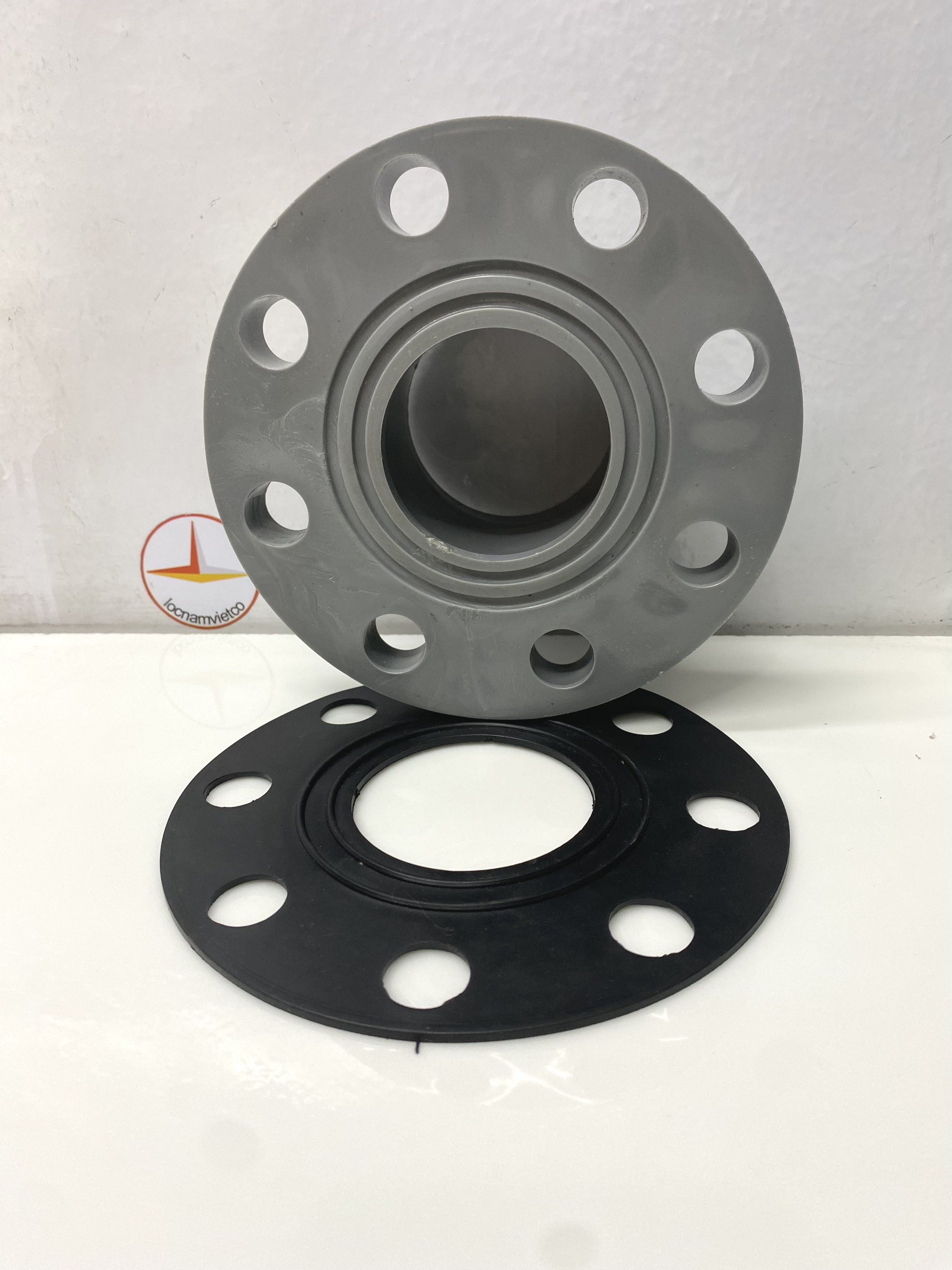 Bích nhựa PVC , mặt bích 76 ( kèm ron ) nhựa Đồng Nai (Flange)- MB76 (