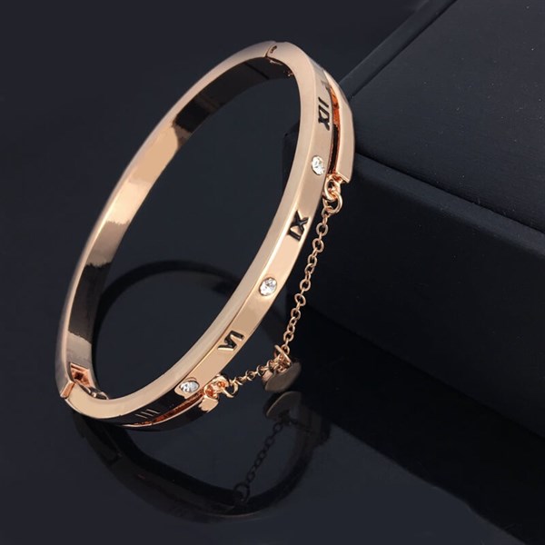 Vòng Tay Mạ Kim Loại Cá Tính Hot Luxury Rose Gold  Stainless Steel Bracelets Bangles Female Heart Wedding Love Brand Charm Bracelet For Women Famous Jewelry